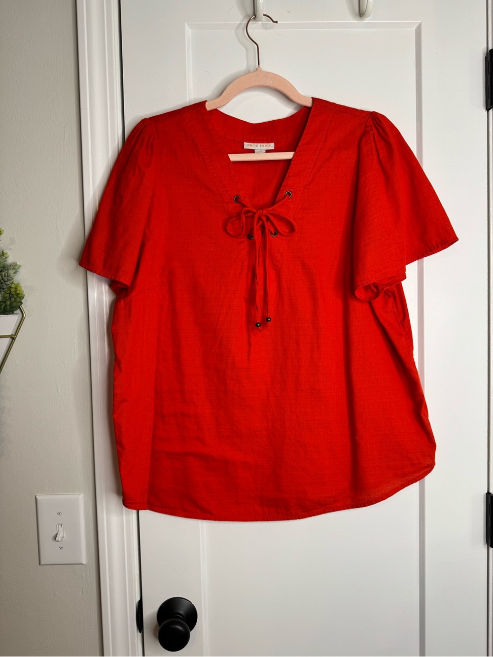 Knox Rose Orangey Red Top